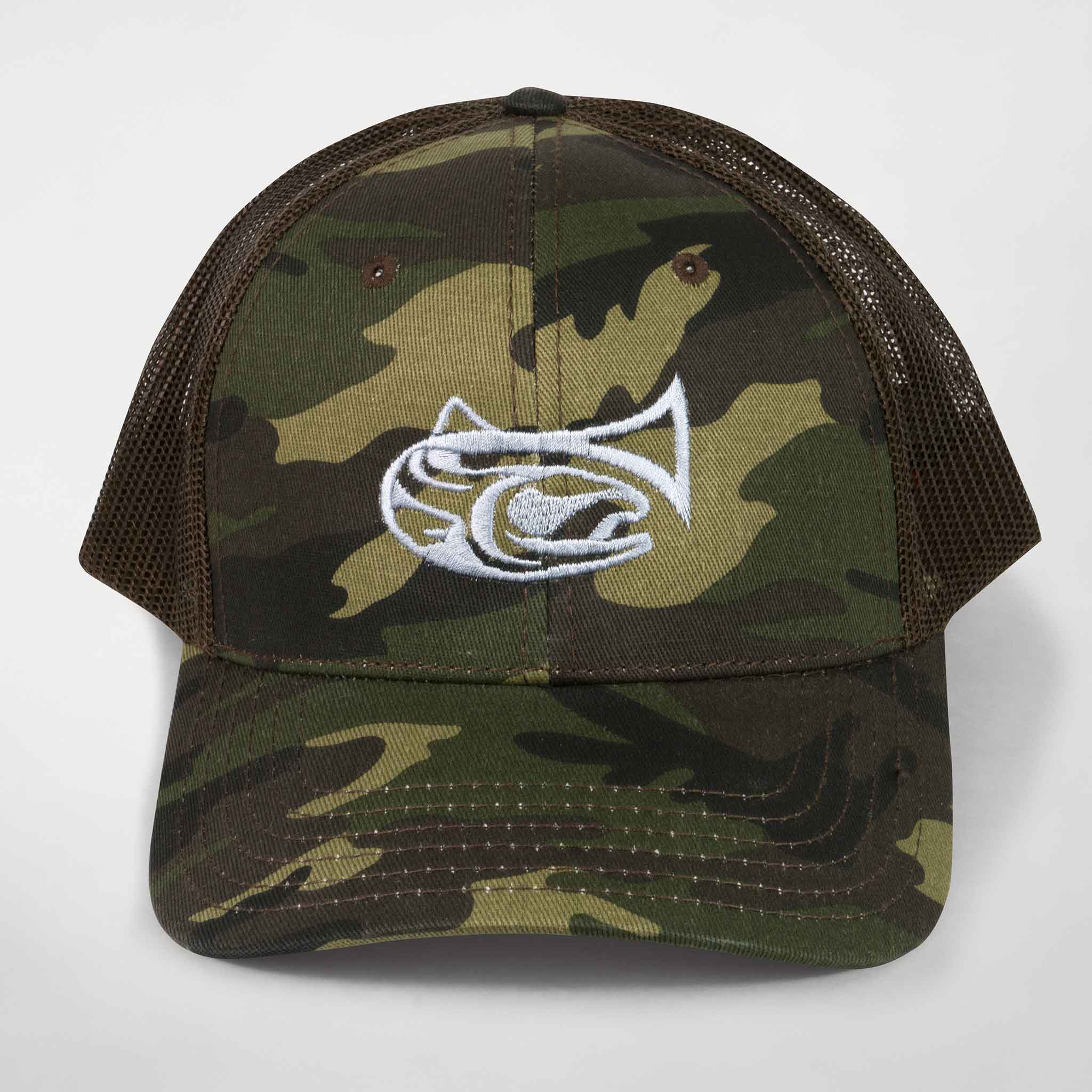 Drifthook Camouflage Trucker Hat - Camo with Brown Back