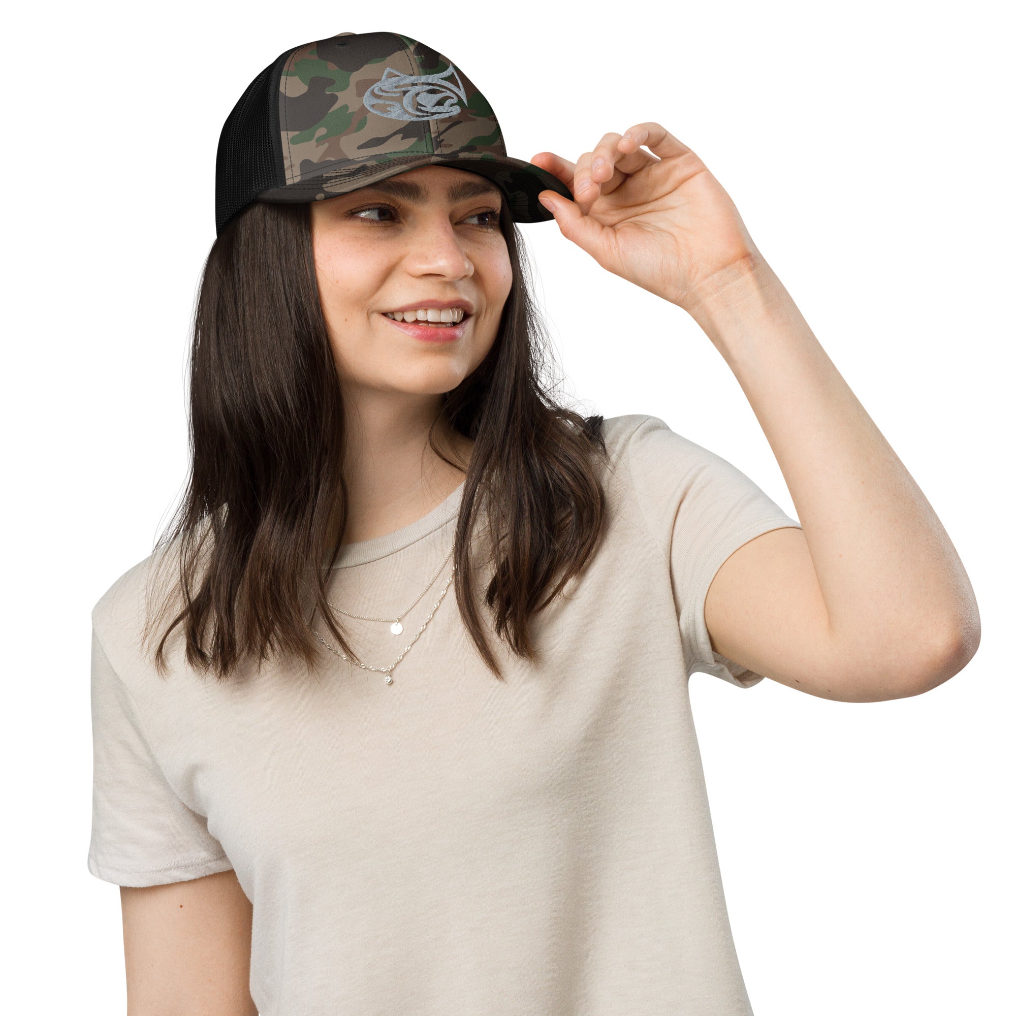 Drifthook Camouflage Trucker Hat - Deep Woods