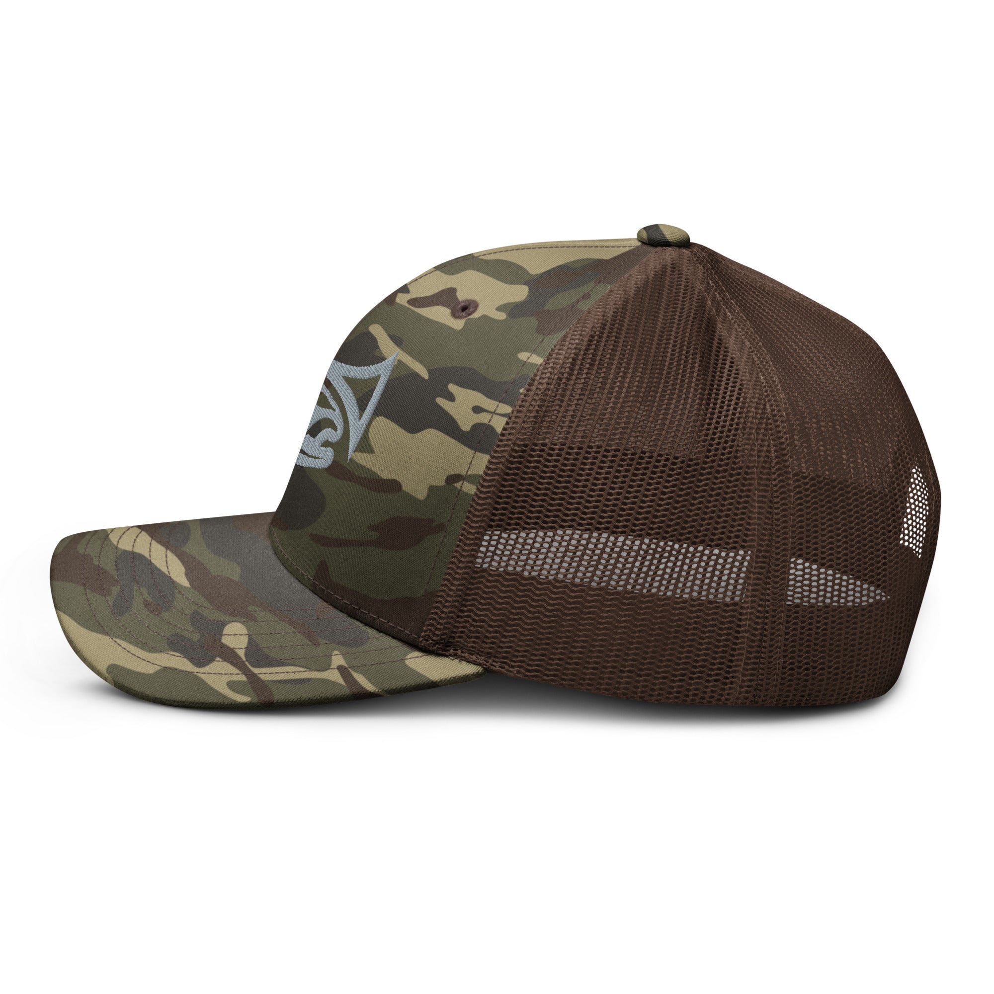 Drifthook Camouflage Trucker Hat - Camo with Brown Back