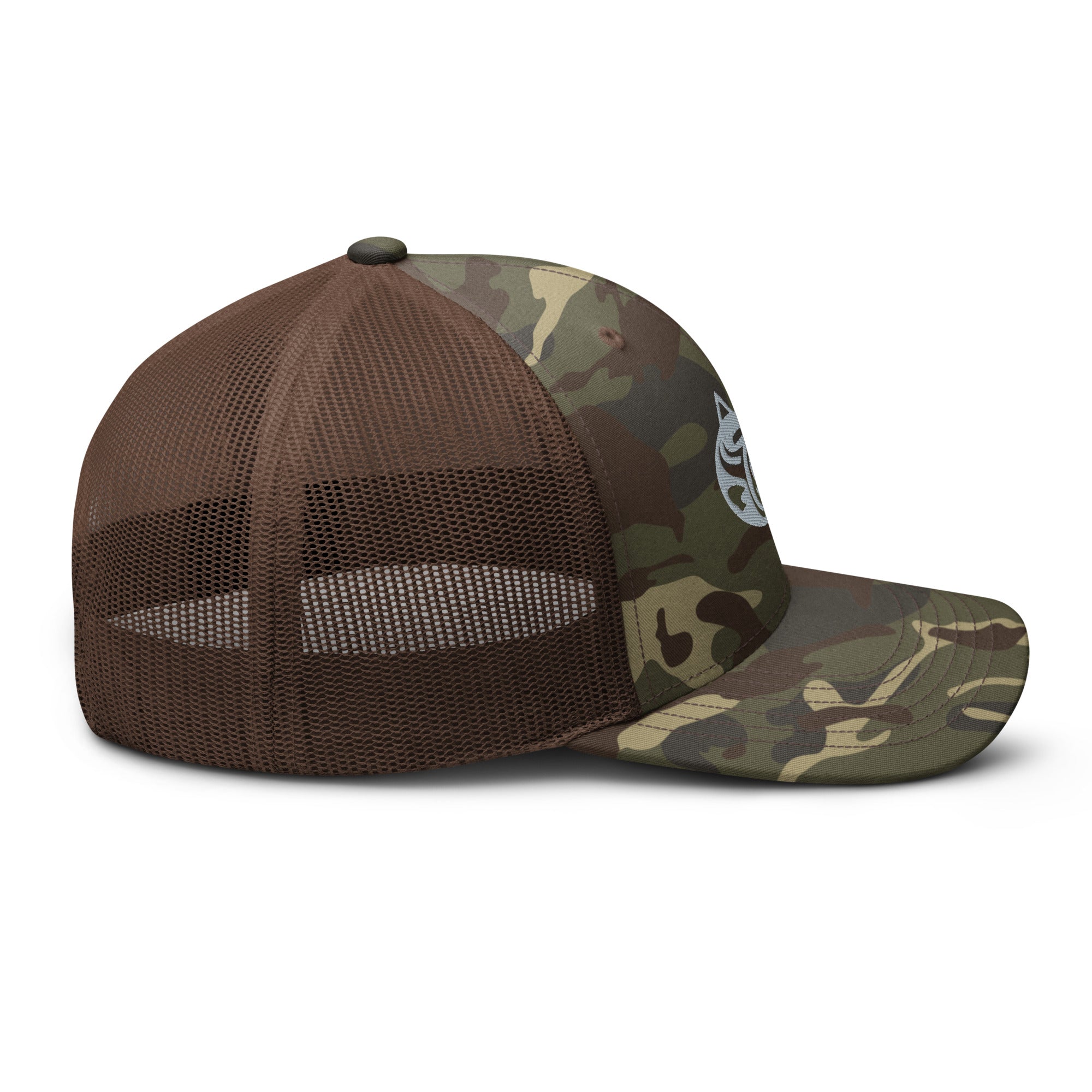 Drifthook Camouflage Trucker Hat - Camo with Brown Back