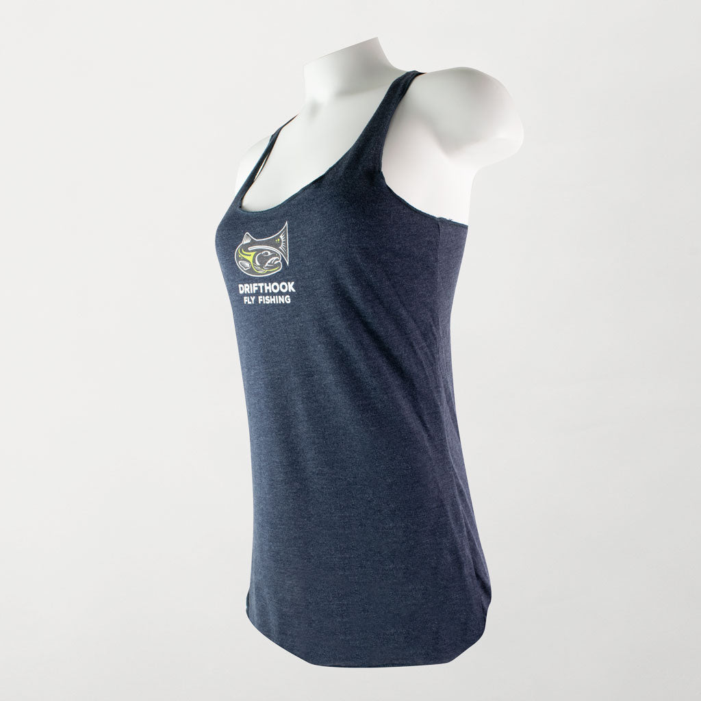 Drifthook - Women's Racerback Tank - Vintage Navy - Drifthook