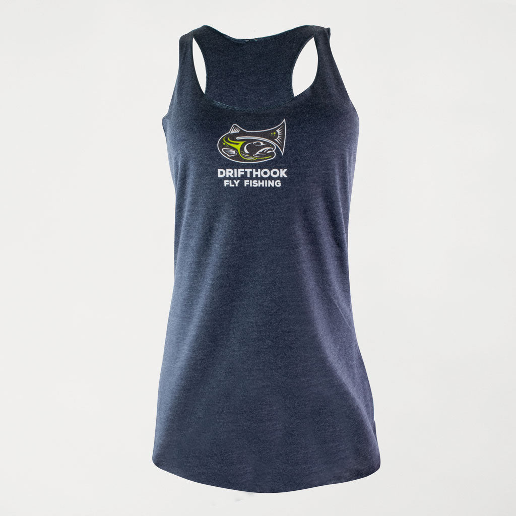 Drifthook - Women's Racerback Tank - Vintage Navy - Drifthook