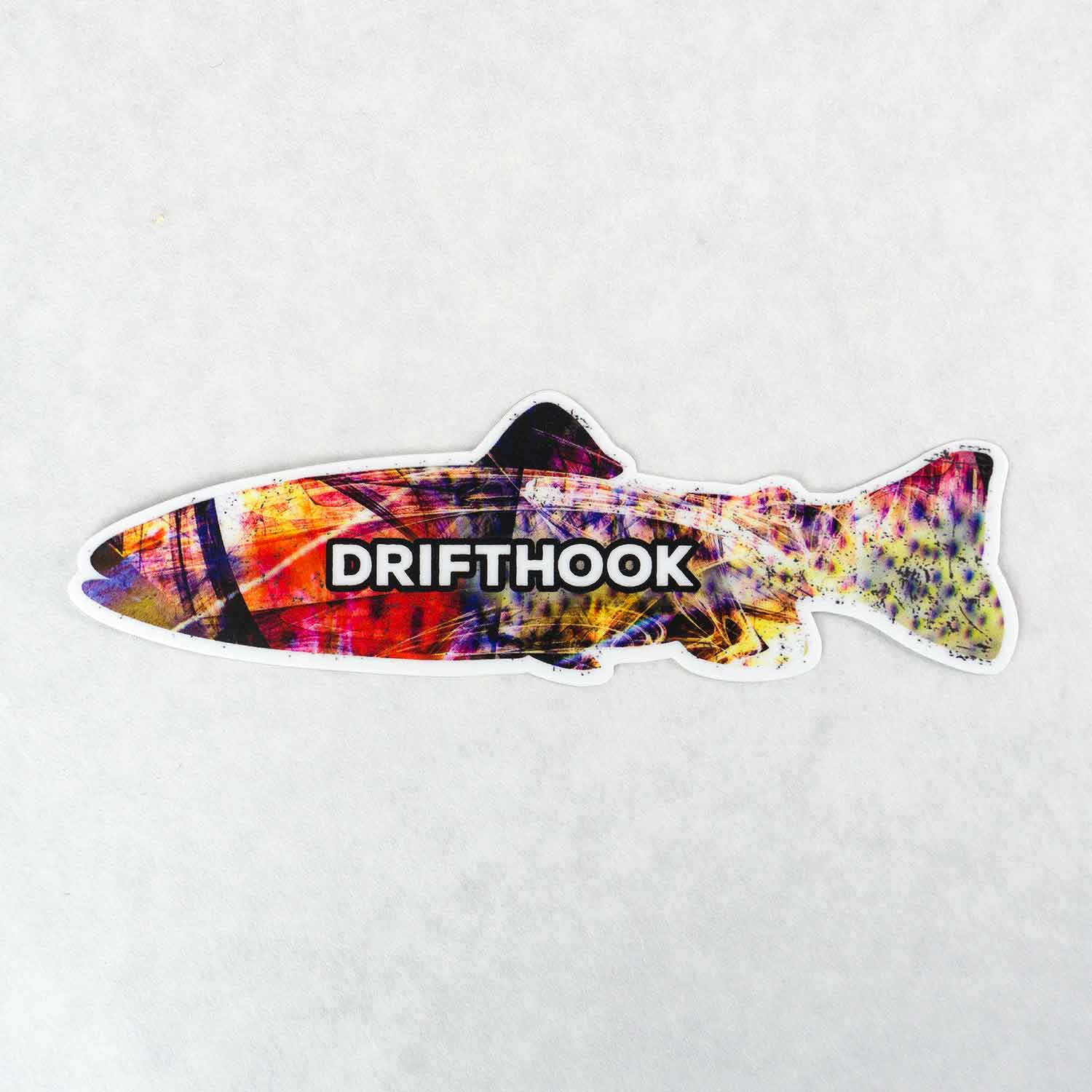 Fly Fishing Sticker - Rainbow Bomber