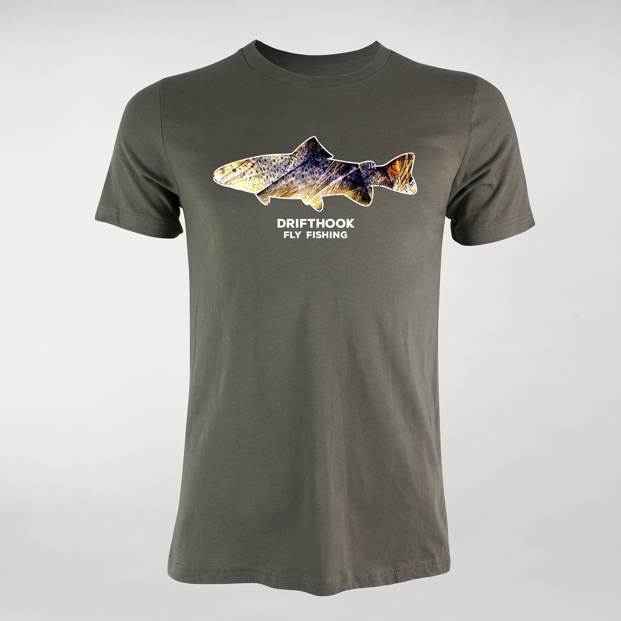 Drifthook Brook Trout Splash Logo Men’s T-Shirt