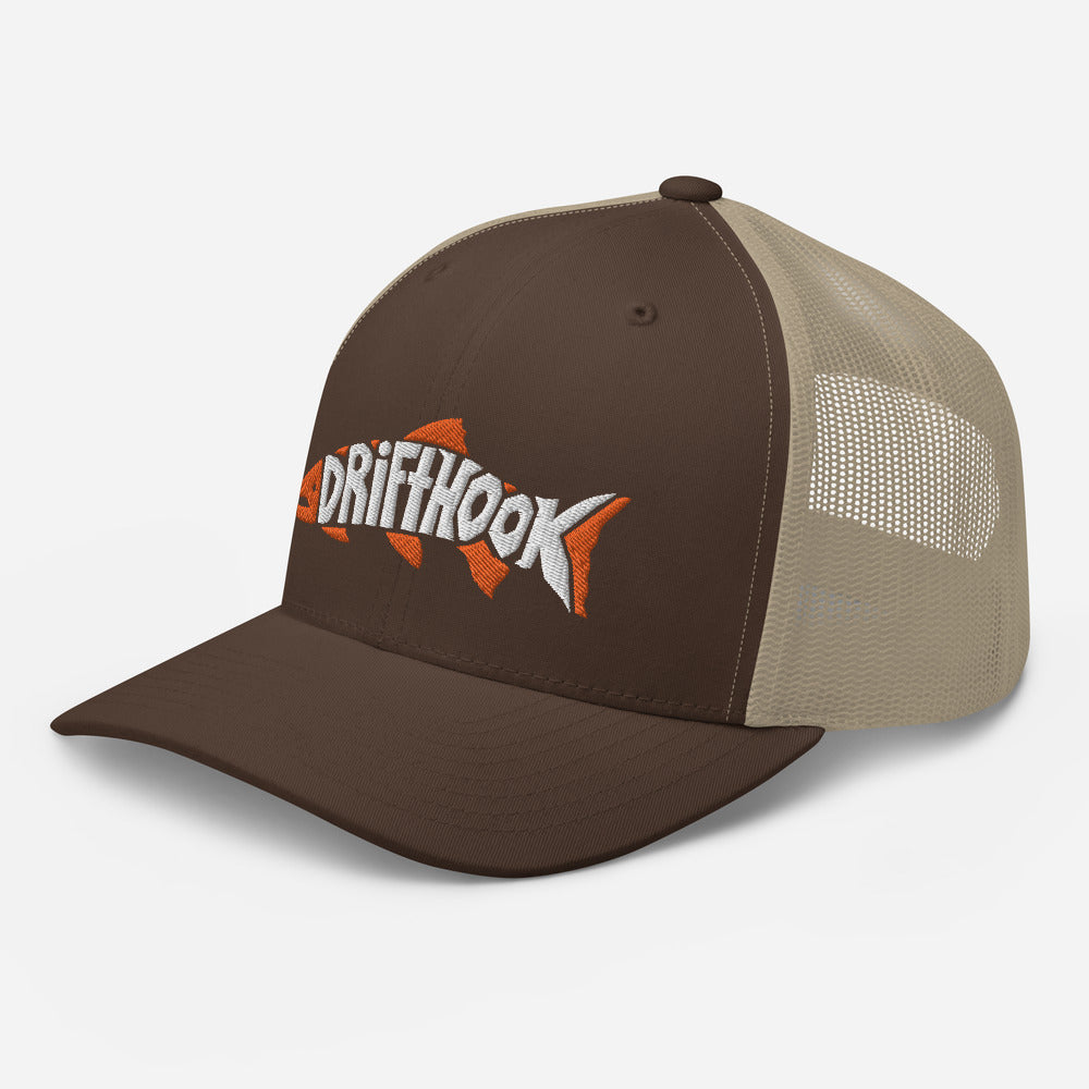 Drifthook Trucker Cap - Trout Type Logo - Drifthook