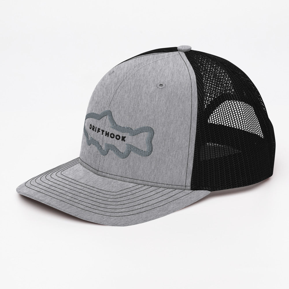 Drifthook Trucker Cap - Fat Trout Grey - Drifthook