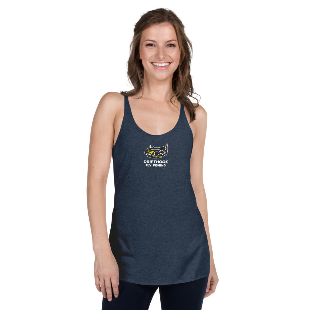 Drifthook - Women's Racerback Tank - Vintage Navy - Drifthook