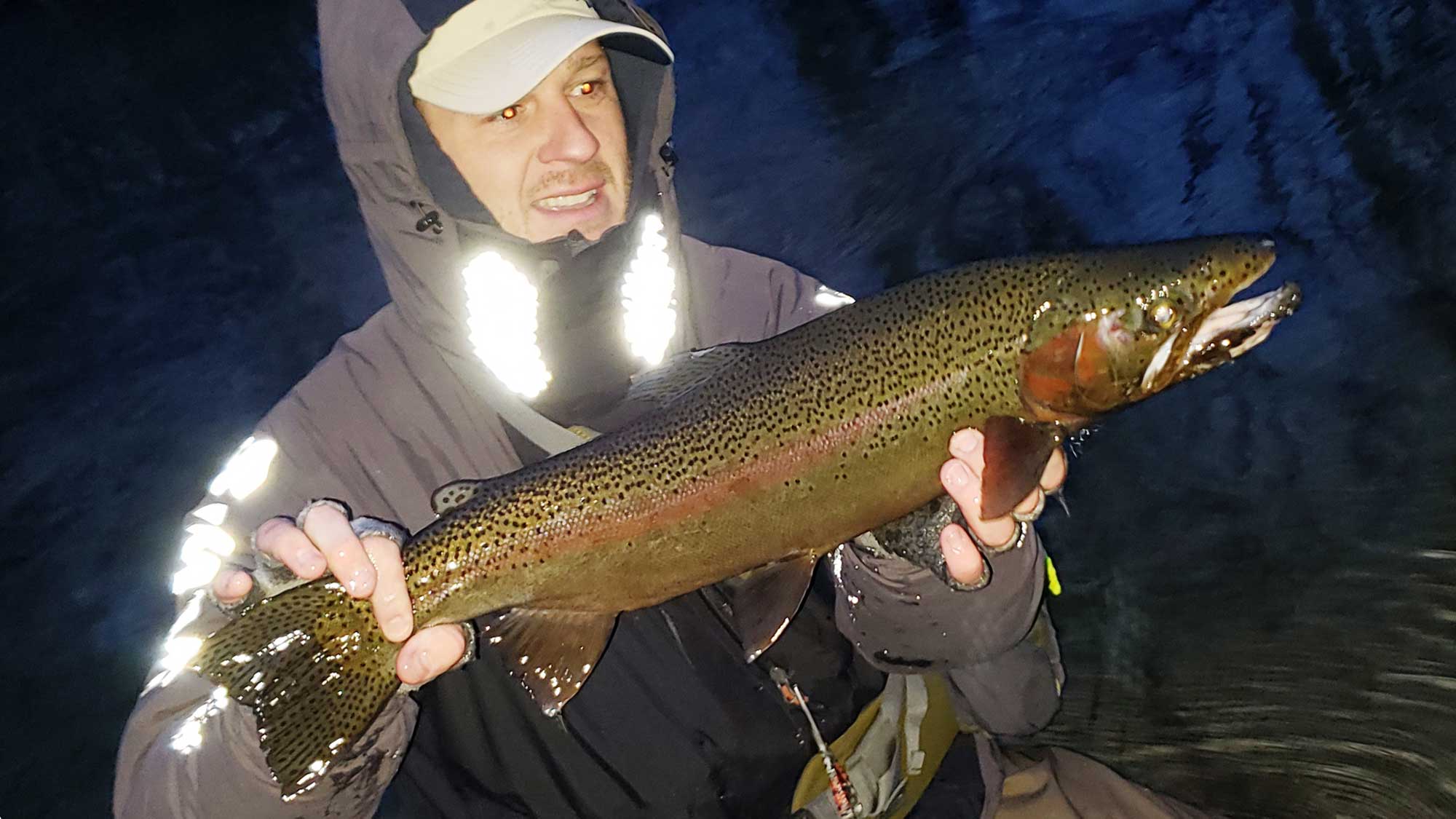 How To Catch Monster Big Brown Trout At Night - Skills