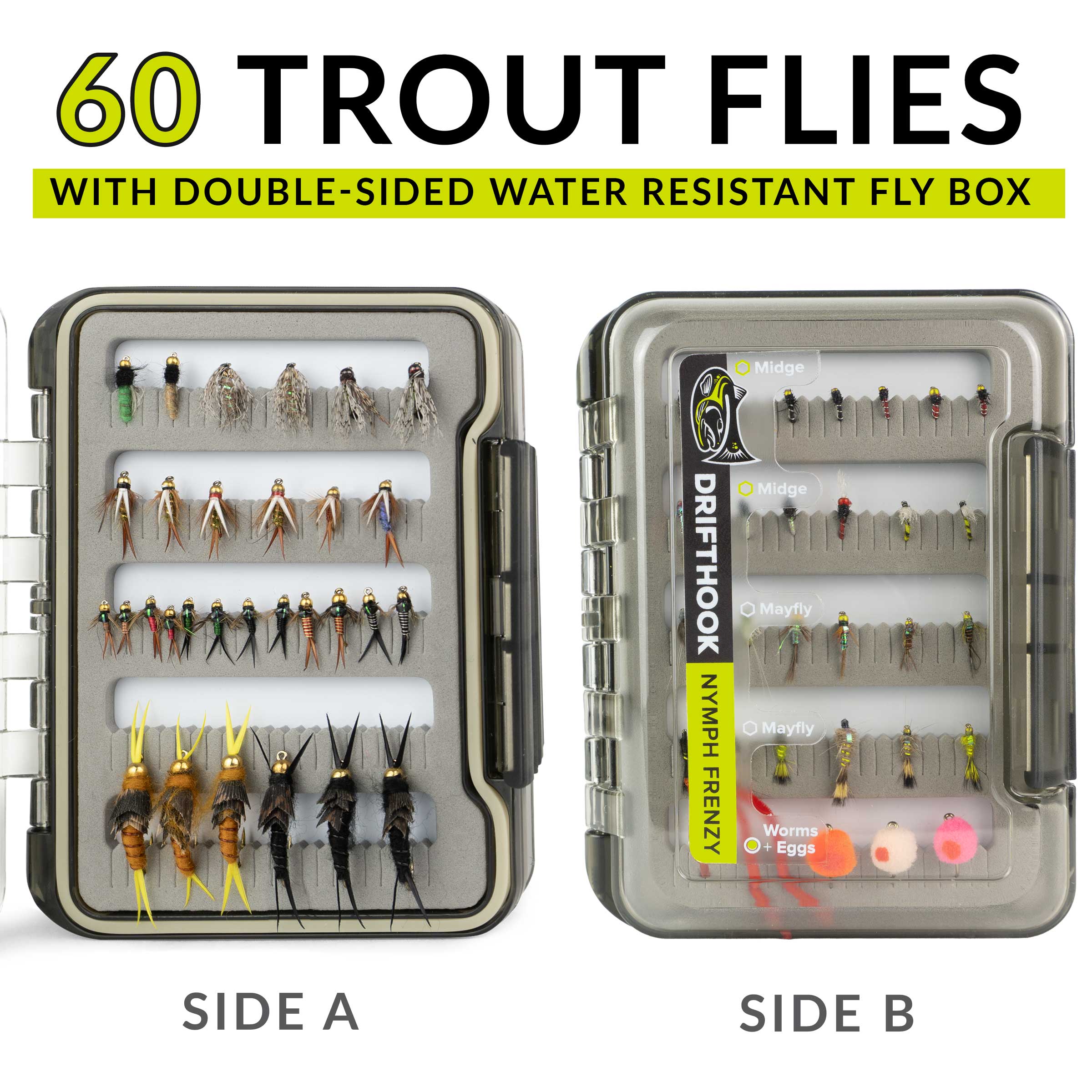 Nymph Frenzy Fly Fishing Flies Kit