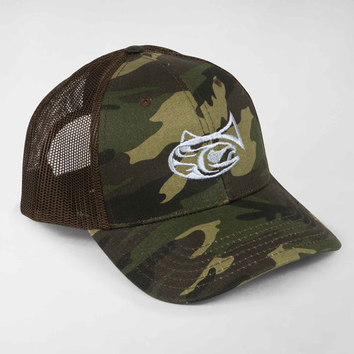 Drifthook Camouflage Trucker Hat - Camo with Brown Back