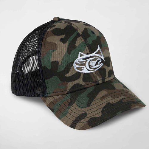 Drifthook Camouflage Trucker Hat - Deep Woods