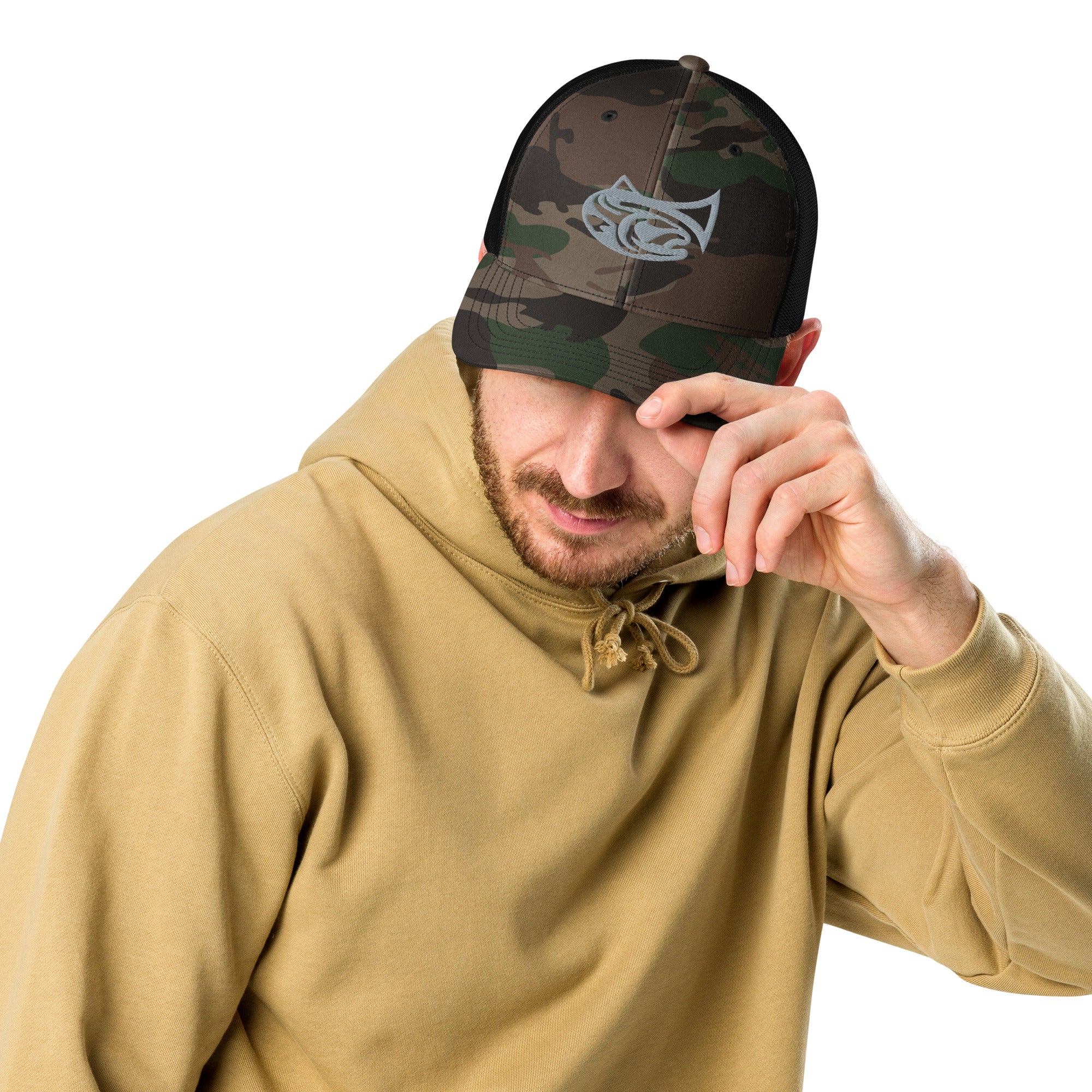 Drifthook Camouflage Trucker Hat - Deep Woods
