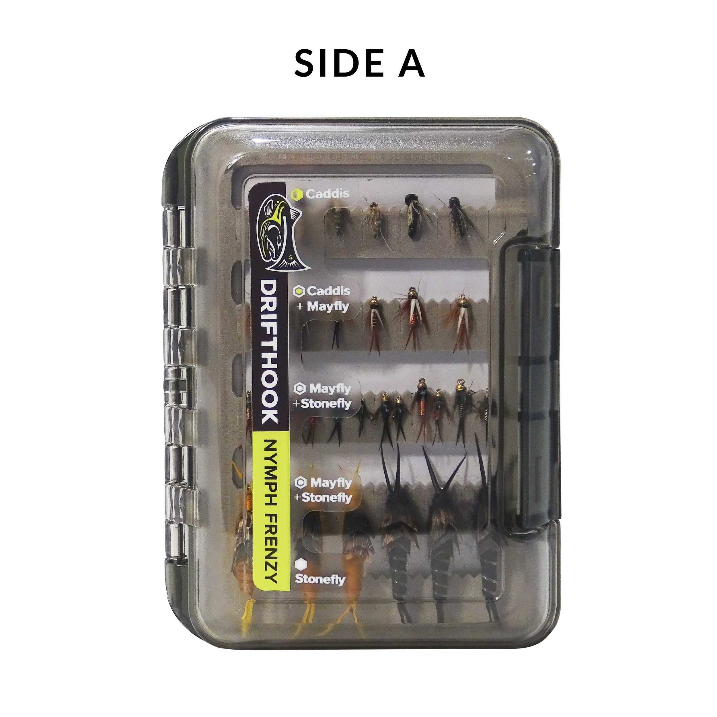Nymph Frenzy Fly Fishing Kit | 60 Nymph Fly Fishing Flies with Box & Guides - Drifthook