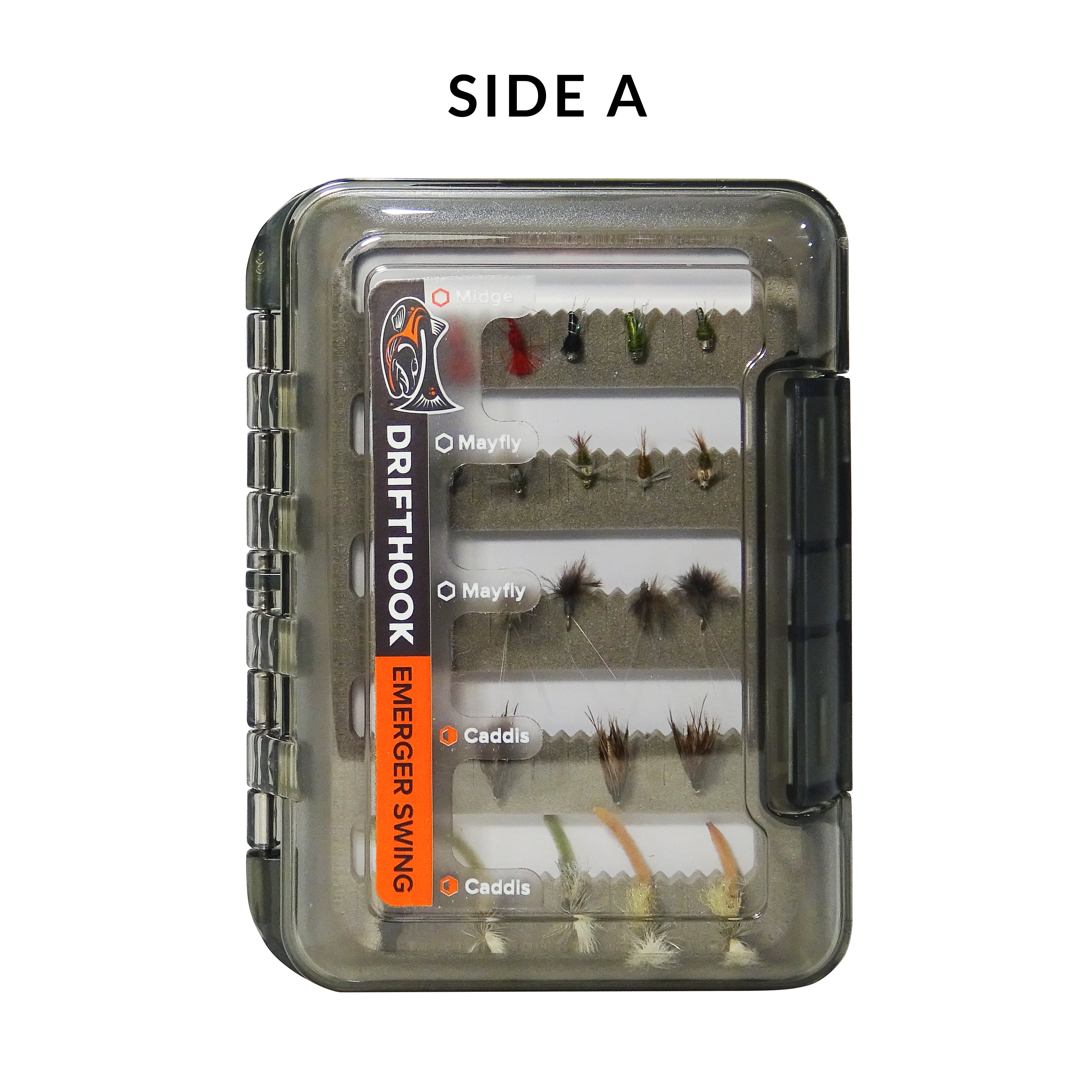 Emerger Swing Fly Fishing Kit | 58 Fly Fishing Flies with Box & Guides - Drifthook