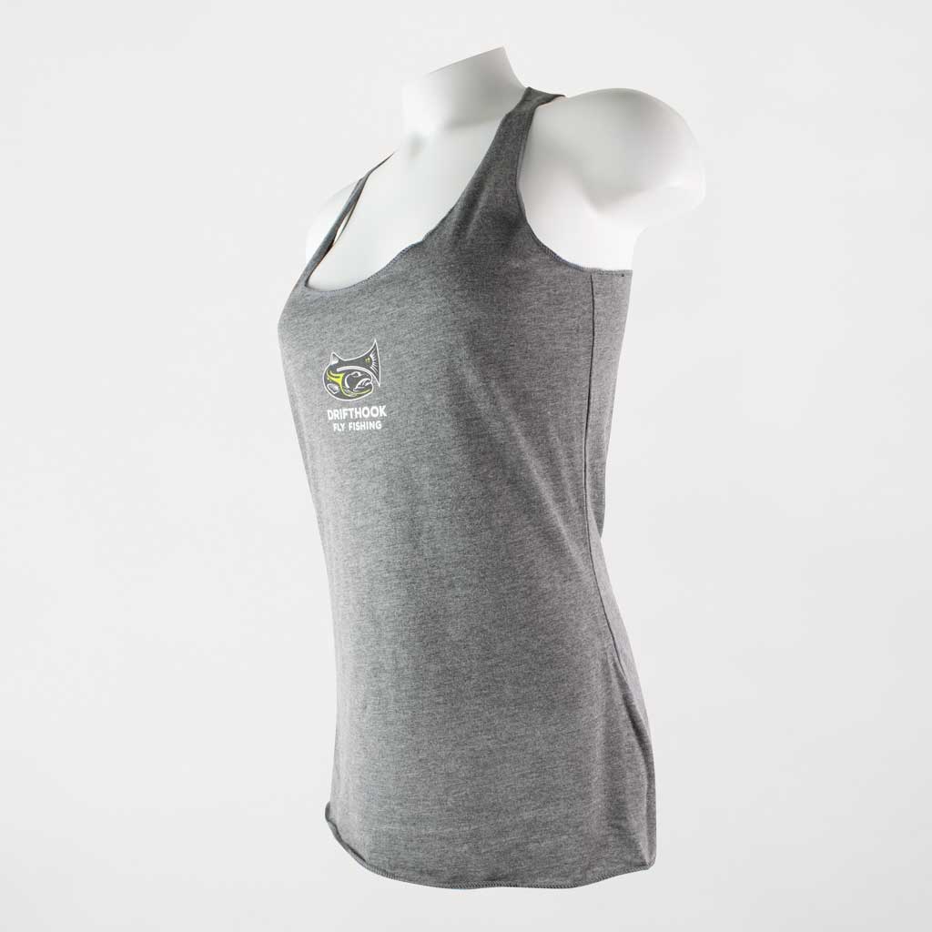Drifthook - Women's Racerback Tank - Gray Triblend - Drifthook