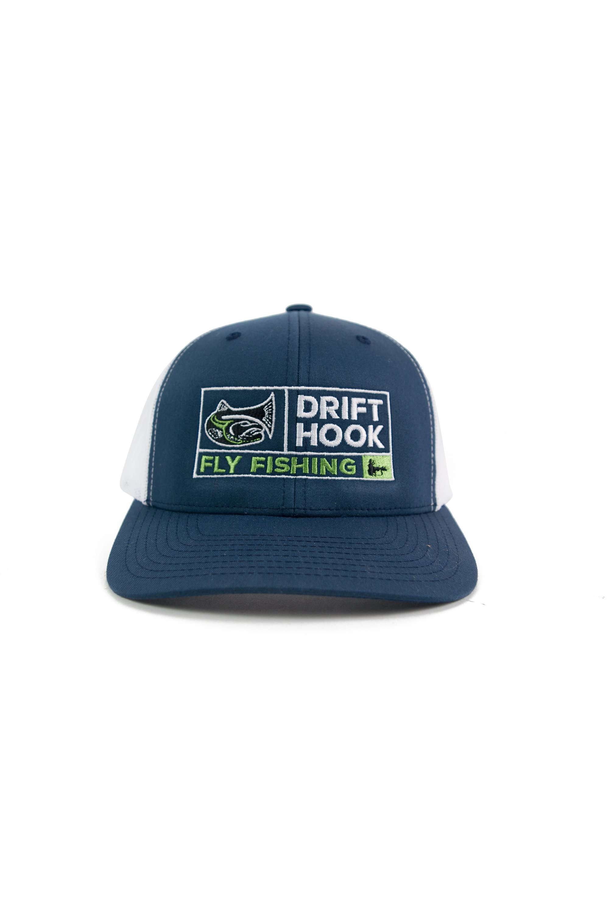 Drifthook Trucker Cap—Blue with Box Logo - Drifthook