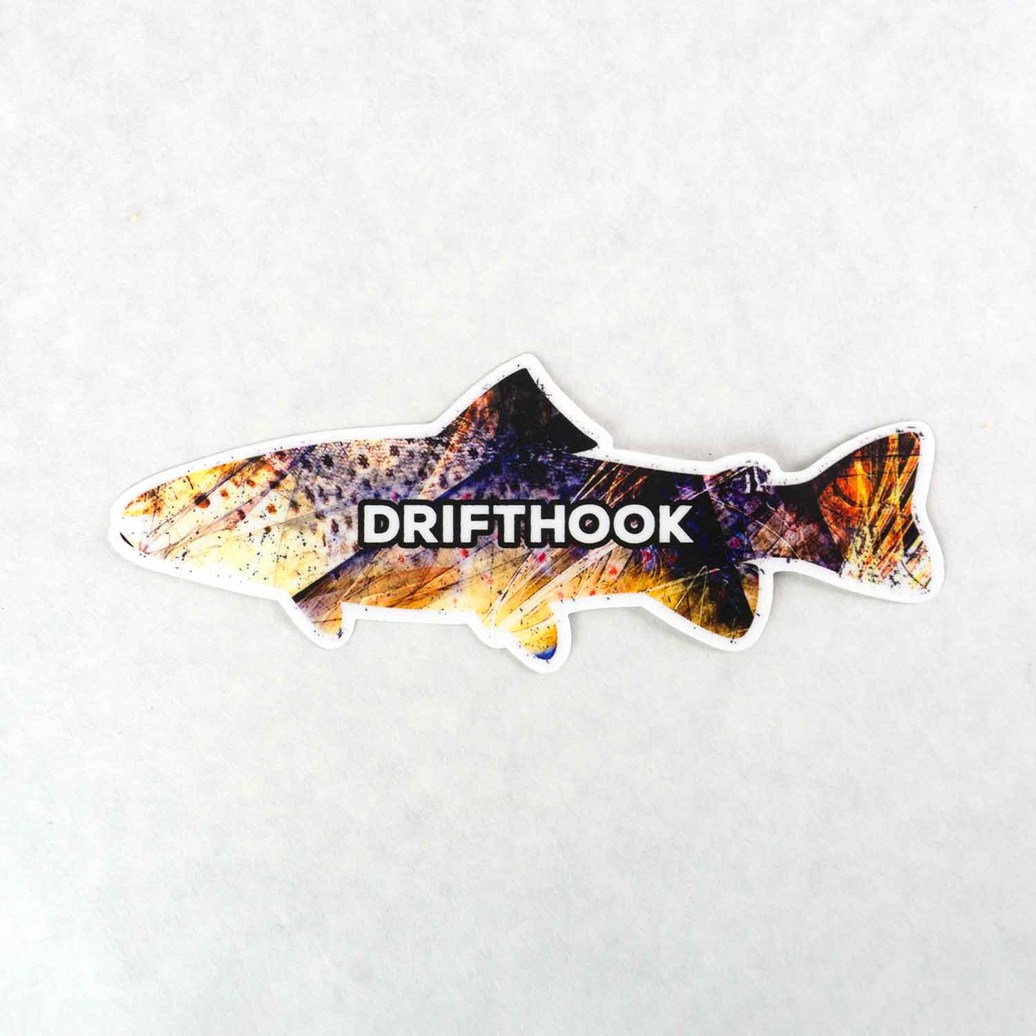 Fly Fishing Sticker -  Brook Trout Splash