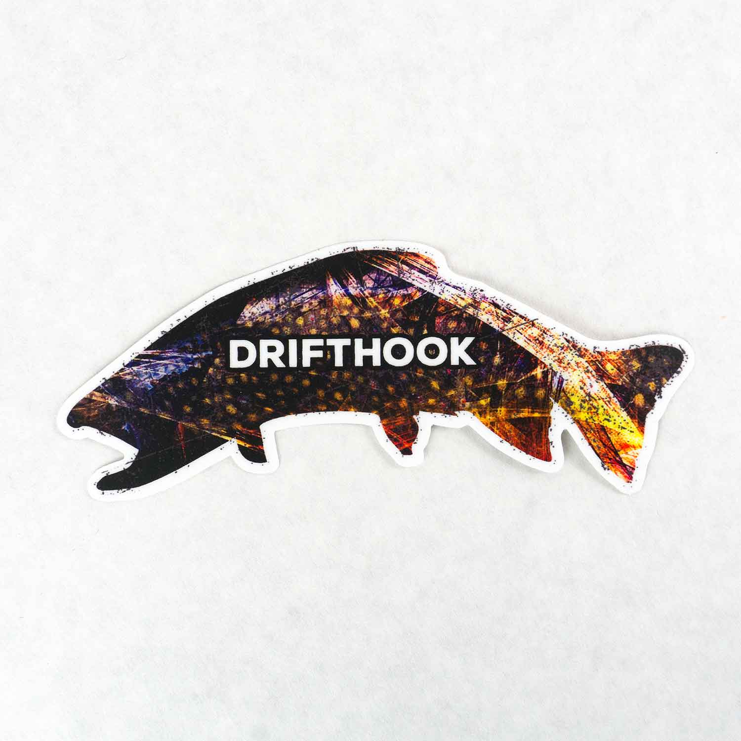 Fly Fishing Sticker - Cutthroat Trout Burst