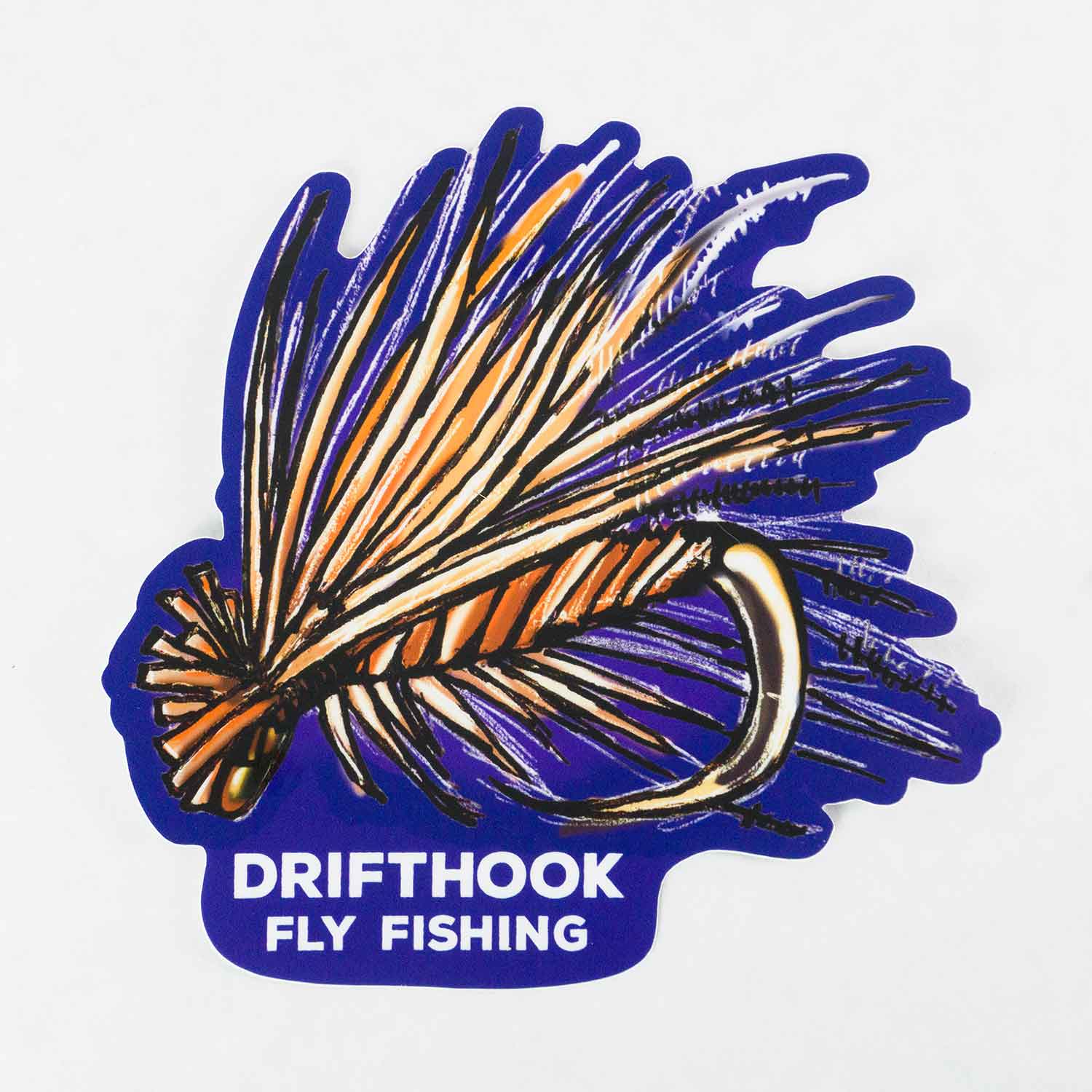 Fly Fishing Sticker - Elk Hair Caddis
