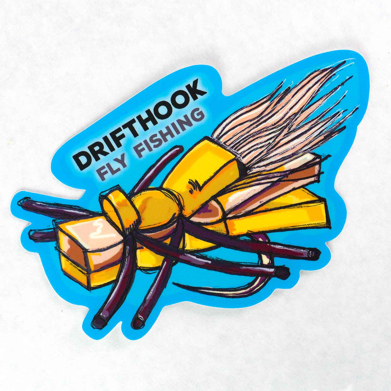 Man Fly Fishing Decals