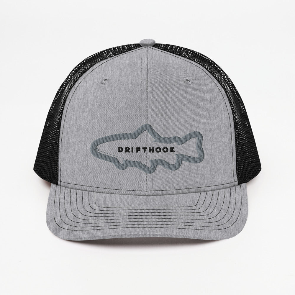 Drifthook Trucker Cap - Fat Trout Grey - Drifthook